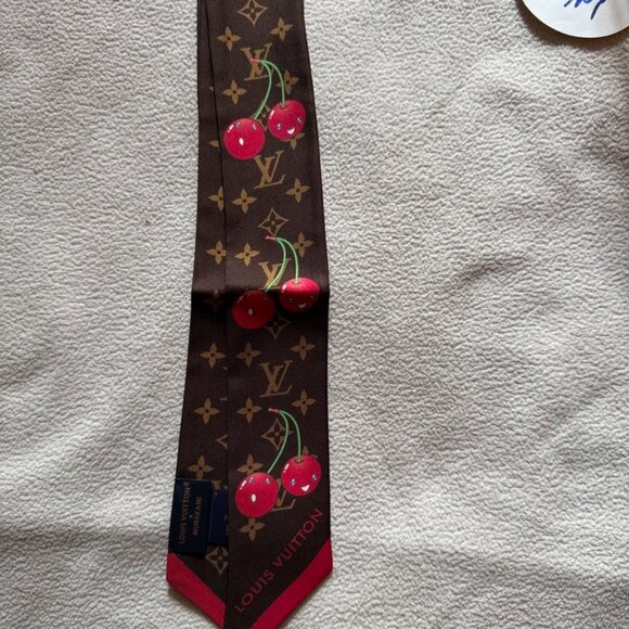 Brown Louis Vuitton Silk Bandeau - Picture 5 of 6